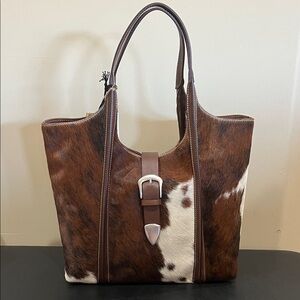 Cavalcanti Collection | Italian Hair On Cowhide Leather Hobo Bag